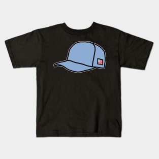 Trucker Hats Light Blue Graphic Kids T-Shirt